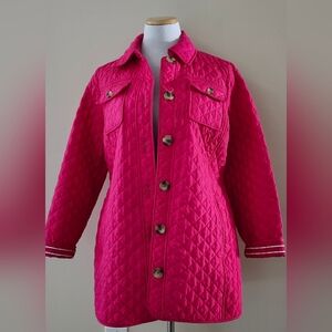 Chico's Fuchsia Quilted Jacket